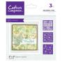 Preview: Crafters Companion - Schablone 5x5 Inch "Seasonal Trio" Stencil