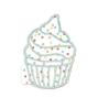 Preview: Piatek P13 - Light Chipboard Album Base w/Papers 6x8 Inch "Cupcake"