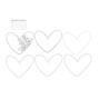 Preview: Piatek P13 - Stanzteile "Shaker Base Heart" Chipboard Embellishments 