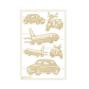 Preview: Piatek P13 - Stanzteile "Travel Journal" Chipboard Embellishments 01