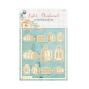 Preview: Piatek P13 - Stanzteile "Travel Journal" Chipboard Embellishments 03