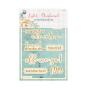 Preview: Piatek P13 - Stanzteile "Travel Journal" Chipboard Embellishments 