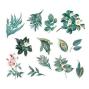 Preview: Piatek P13 - Stanzteile "Naturalist" Die Cuts Ephemera Flower & Leaves 