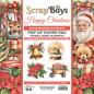 Preview: ScrapBoys - Stanzteile "Happy Christmas" Pop Up Paper Pack 6x6 Inch - 24 Bogen