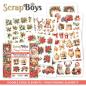 Preview: ScrapBoys - Stanzteile "Happy Christmas" Pop Up Paper Pack 6x6 Inch - 24 Bogen