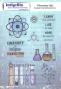 Preview: IndigoBlu - Gummistempel Set "Chemistry Lab" A5 Rubber Stamp