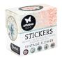 Preview: Studio Light - Aufkleber "Vintage Flower" Round Stickers on Roll