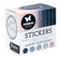 Preview: Studio Light - Aufkleber "Happy Birthday" Round Stickers on Roll