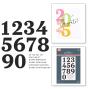 Preview: Spellbinders - Buchdrucktechnik "Bold Color Mix Numbers" BetterPress Plate & Dies