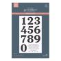 Preview: Spellbinders - Buchdrucktechnik "Bold Color Mix Numbers" BetterPress Plate & Dies