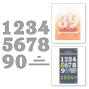 Preview: Spellbinders - Buchdrucktechnik "Bold Color Mix Numbers" BetterPress Plate & Dies