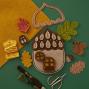 Preview: Spellbinders - Stanzschablone "Felt Autumn Acorn House" Dies