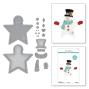 Preview: Spellbinders - Stanzschablone "Felt Snowman Star" Dies