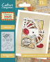 Preview: Crafters Companion - Stempelset & Stanzschablone "Royal Flush" Stamp & Dies