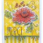 Preview: Ranger - Stempelset, Stanzschablone & Schablone "Merci & more" Make Art Stamp, Dies & Stencil