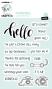 Preview: Creative Craft Lab - Studio Light - Stempelset "Hello" Clear Stamps