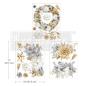 Preview: Re-Design with Prima - Transfer Aufkleber 8,5x11 Inch "A Gilded Moment" Decor Transfer 3 Bogen 