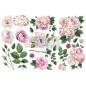 Preview: Re-Design with Prima - Transfer Aufkleber 6x12 Inch "Delicate Roses" Decor Transfer 3 Bogen 