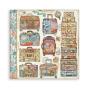 Preview: Stamperia - Designpapier "Art of Travelling" Maxi Paper Pack 12x12 Inch - 10 Bogen