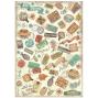 Preview: Stamperia - Decopatch Papier "Selection" Decoupage A4 - 6 Bogen  