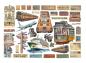 Preview: Stamperia - Stanzteile "Art of Travelling" Die Cuts Ephemera