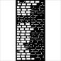 Preview: Stamperia - Schablone 12x25cm "Bricks" Stencil