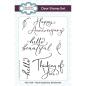 Preview: Creative Expressions - Stempelset "Floral Symphony Sentiments" Clear Stamps 10,2x15,2cm