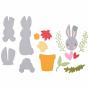 Preview: Sizzix - Stanzschablone "Bunny Bits & Blooms #2" Thinlits Craft Dies by Catherine Pooler