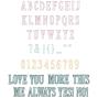 Preview: Sizzix - Stanzschablone & Stempelset "Fine Line Alpha 01" Framelits Craft Dies & Clear Stamps by 49 and Market