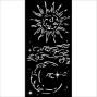 Preview: Stamperia - Schablone 12x25cm "Sun And Moon" Stencil