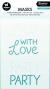 Preview: Studio Light - Schablone "With Love" Layered Stencil