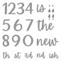 Preview: Spellbinders - Stanzschablone "Classy Numbers" Dies