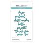 Preview: Spellbinders - Stanzschablone "Vivid Script Sentiments" Dies