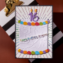 Preview: Spellbinders - Buchdrucktechnik "Bougie Birthday Sentiments" BetterPress Plate & Dies