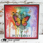 Preview: Visible Image - Stempelset A6 "Antisocial Butterfly" Clear Stamps