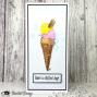 Preview: Visible Image - Stempelset A6 "Better With Ice Cream" Clear Stamps