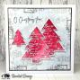 Preview: Visible Image - Stempelset A6 "Christmas Tree Grunge" Clear Stamps