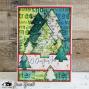 Preview: Visible Image - Stempelset A6 "Christmas Tree Grunge" Clear Stamps