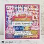 Preview: Visible Image - Stempel A6 "Grunge Birthday Words" Clear Stamps