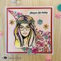 Preview: Visible Image - Stempelset A6 "Hippie Chick" Clear Stamps