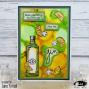 Preview: Visible Image - Stempelset A6 "Keep Your Gin Up" Clear Stamps