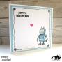 Preview: Visible Image - Stempelset A6 "Robot Data" Clear Stamps