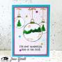 Preview: Visible Image - Stempelset A6 "Sketched Baubles" Clear Stamps