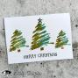 Preview: Visible Image - Stempelset A6 "Sketched Christmas Trees" Clear Stamps