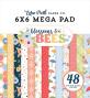 Preview: Echo Park - Designpapier "Blossoms And Bees" Cardmakers Mega Pad 6x6 Inch - 48 Bogen