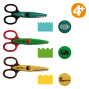 Preview: Fiskars - Kinderscherenset "Swamp Animals" Kidzors Scissors Set 3-teilig