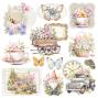 Preview: Ciao Bella - Pergamentpapier "Flower Shop" Vellum 6x6 Inch - 6 Bogen