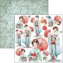 Preview: Ciao Bella - Stanzteile "Land of the Rising Sun" Fussy Cut Pad - 24 Bogen