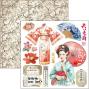 Preview: Ciao Bella - Stanzteile "Land of the Rising Sun" Fussy Cut Pad - 24 Bogen