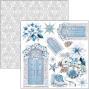 Preview: Ciao Bella - Stanzteile "Elegance of Blue" Fussy Cut Pad - 24 Bogen